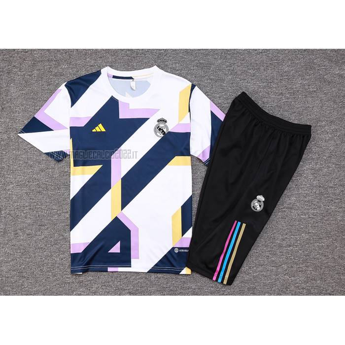 Tuta da Track del Real Madrid Manga Corta 2023 - Pantalon Corto
